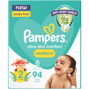 PAMPERS JUMBO ACTIVE BABY NAPPY NO 6